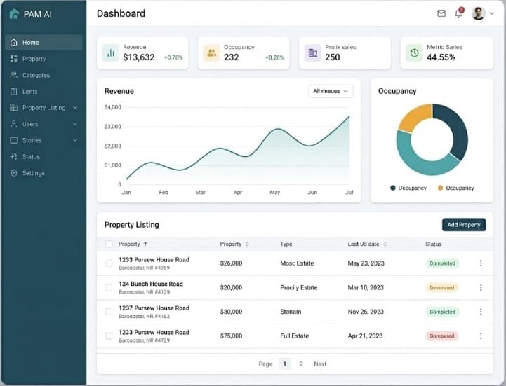 PAM dashboard